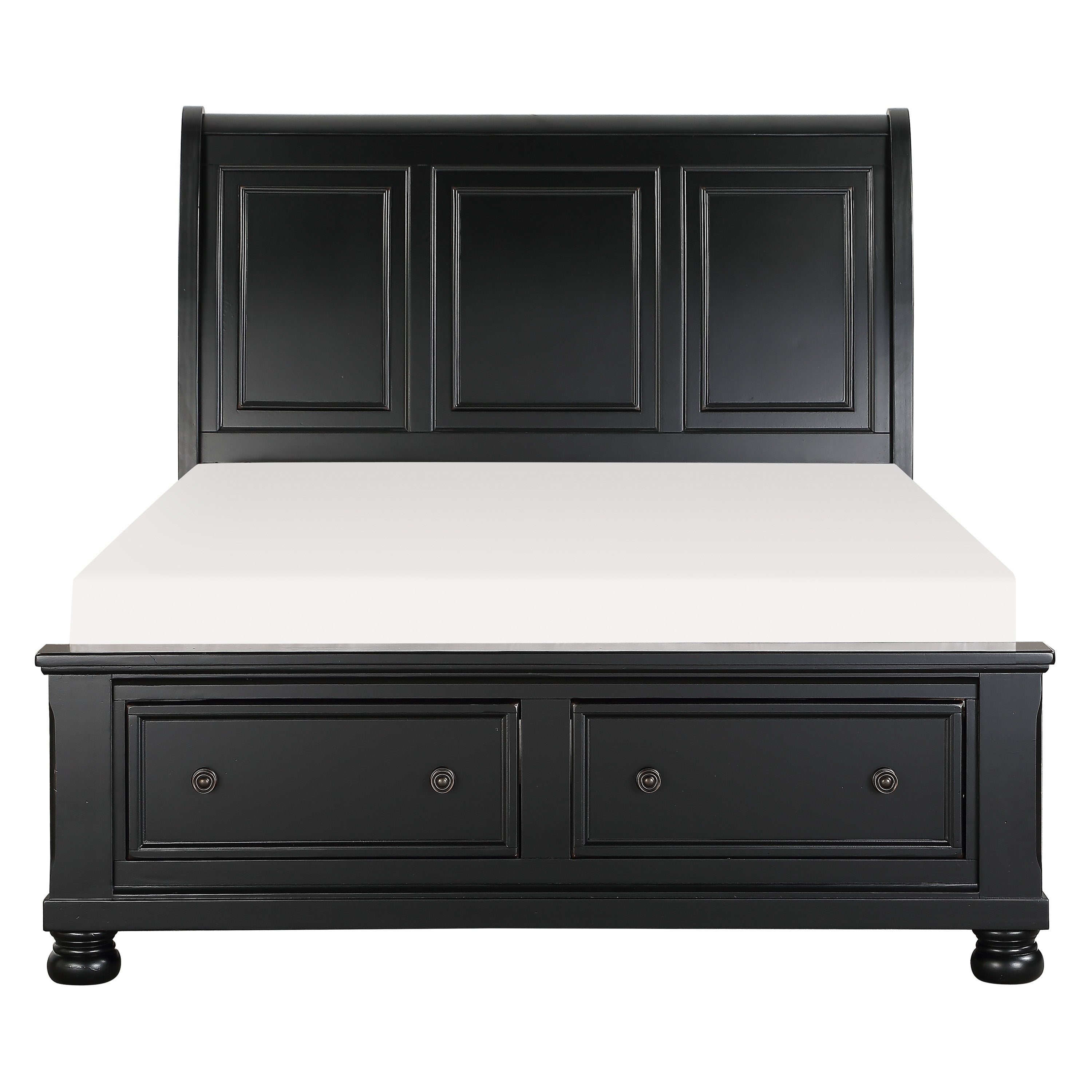 Laurelin-(3)Queen Sleigh Platform Bed with Footboard Storage image
