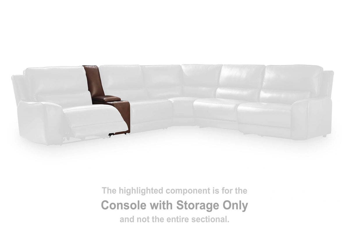 DeepWakes Reclining Sectional with Storage Console