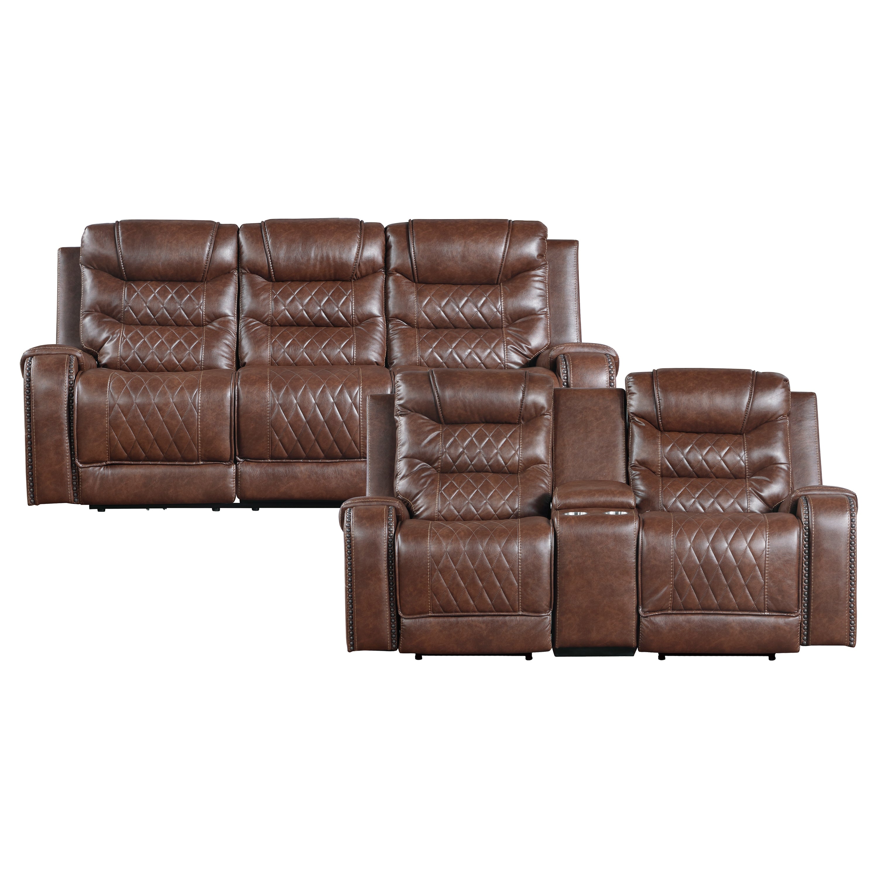 Putnam-2pc Set: Sofa, Love (Power) image