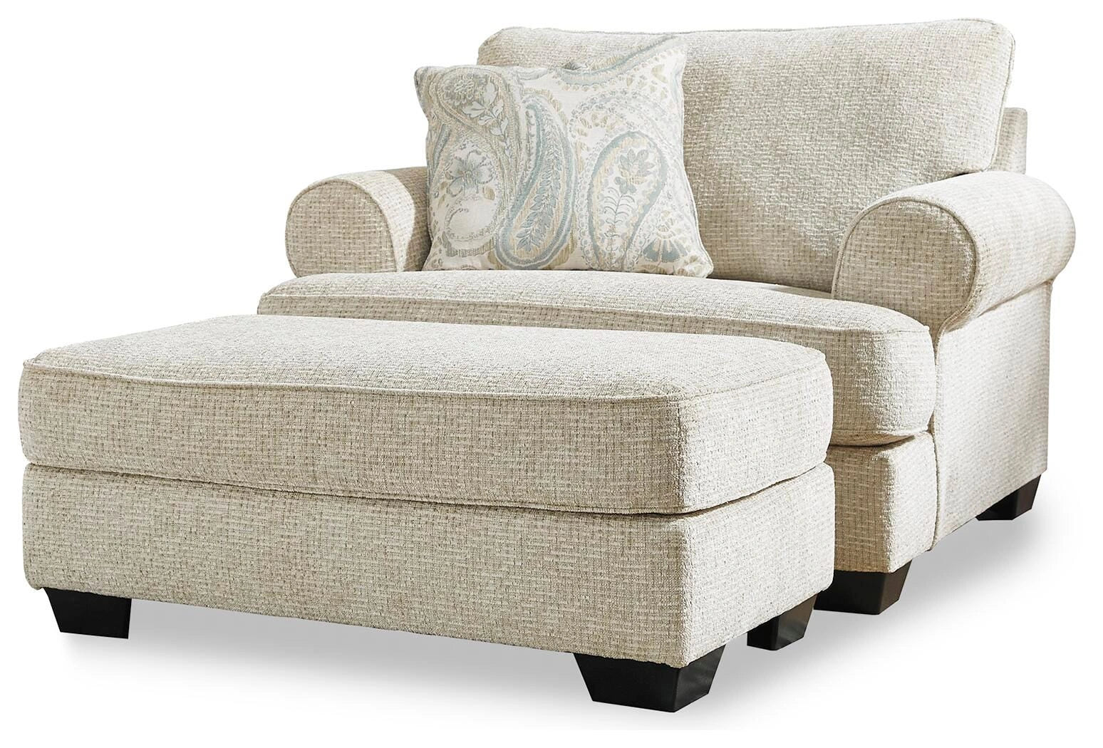 Monaghan Oversized Chair and Ottoman