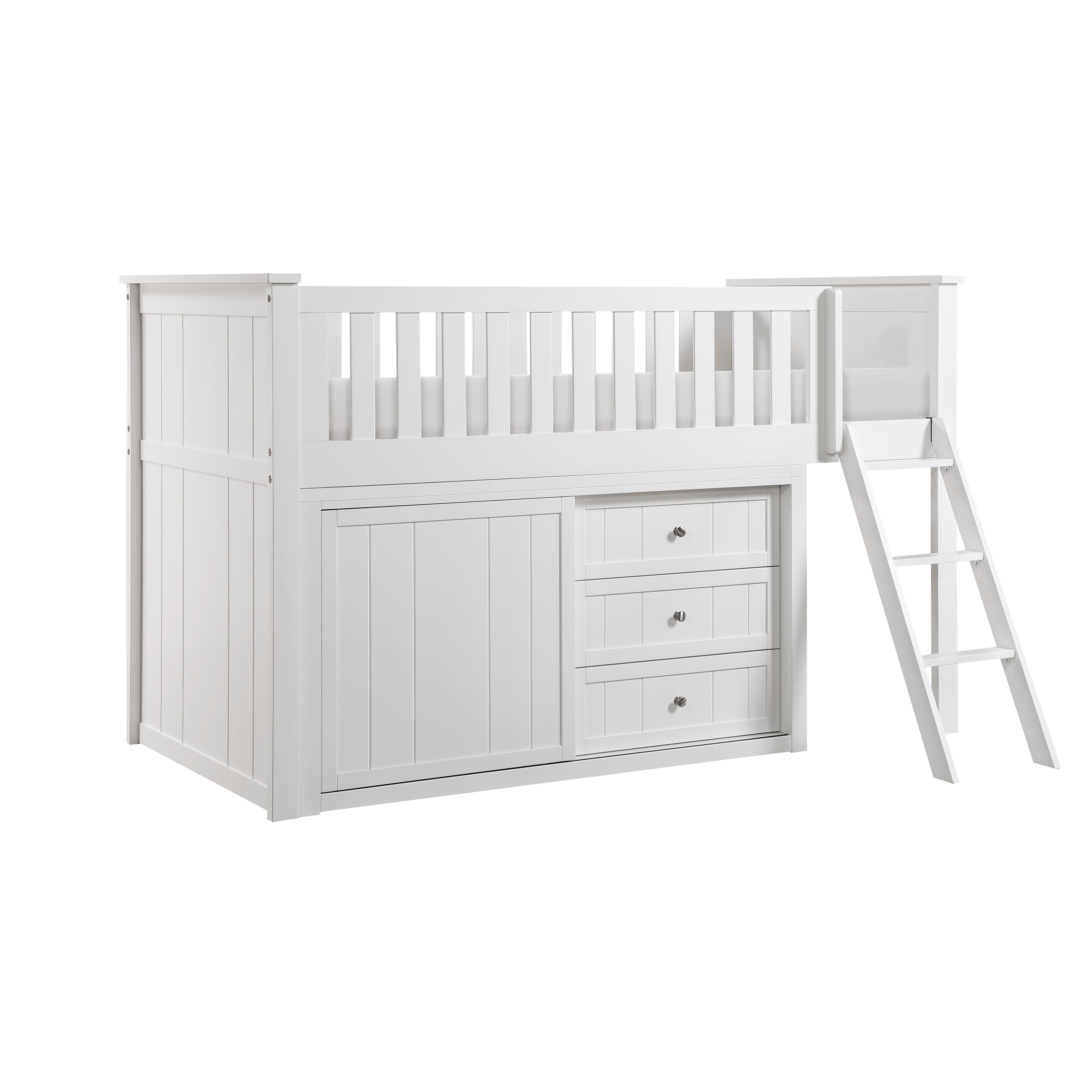 Galen-(4) Low Loft Bunk with Dresser image