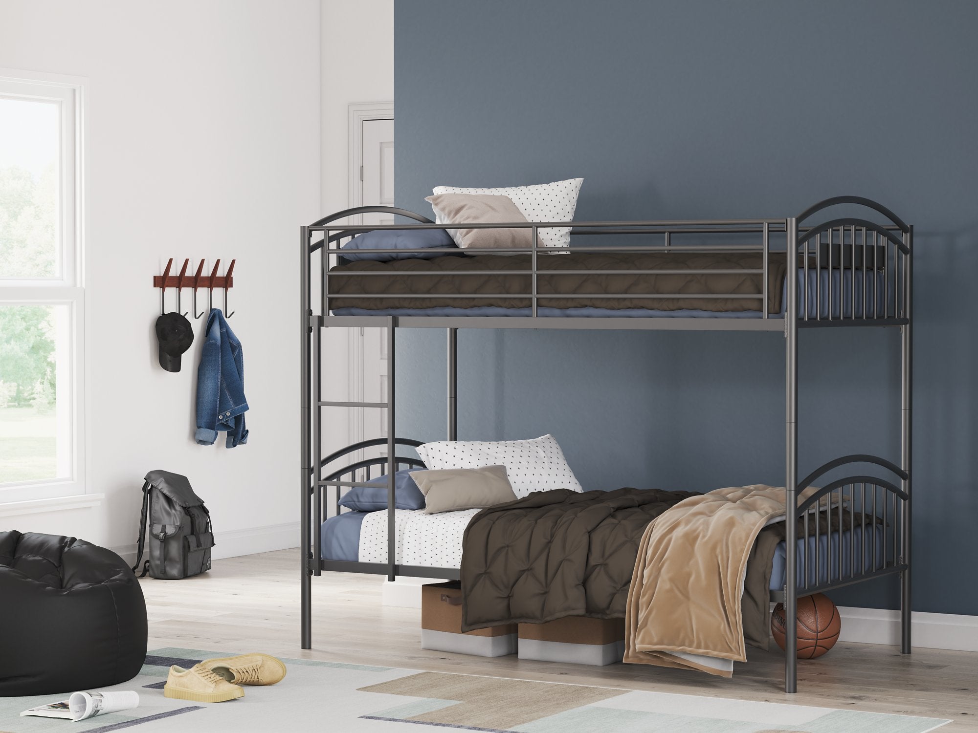 Lanceburg Bunk Bed with Ladder
