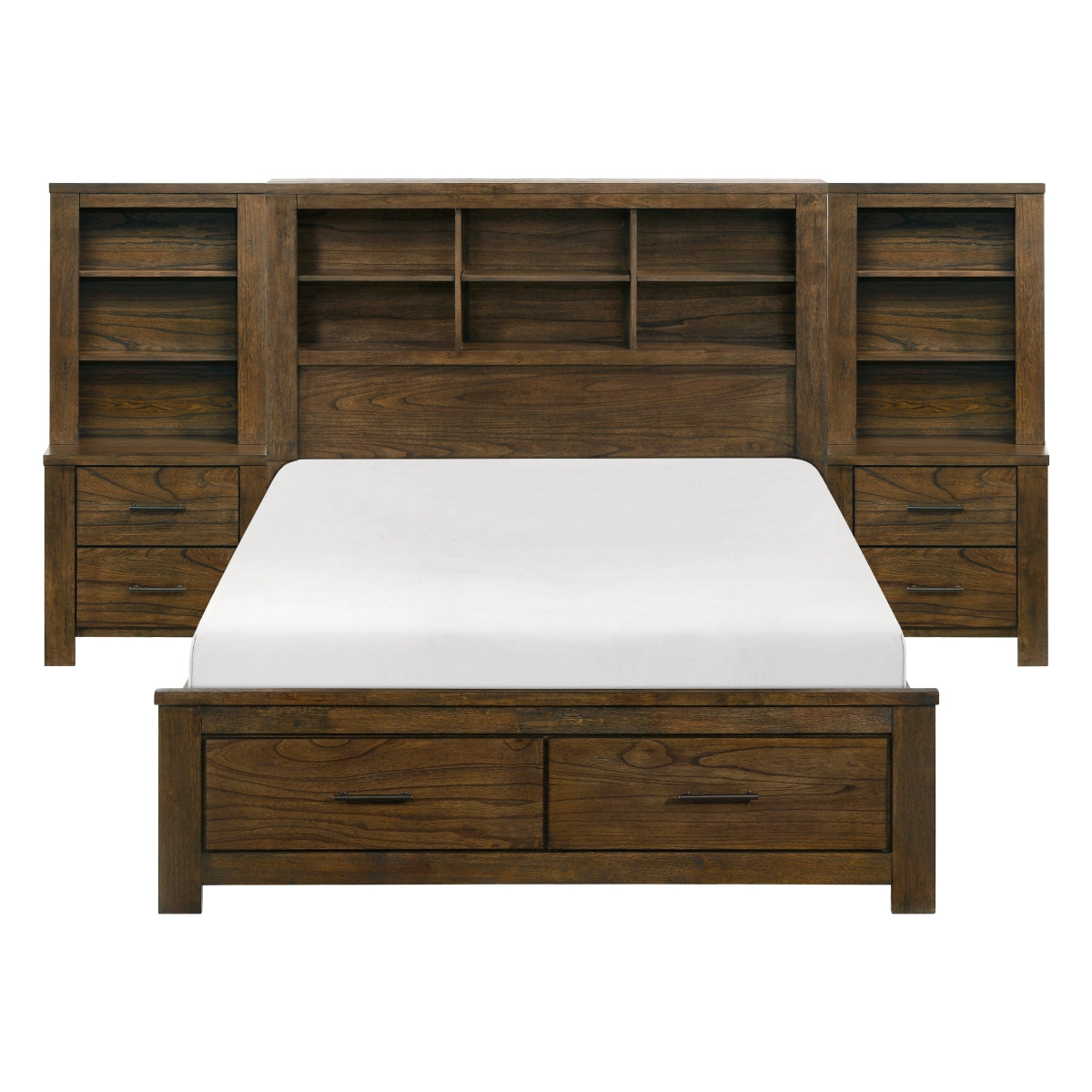 Sullivan 5pc Set Queen Wall Platform Bed