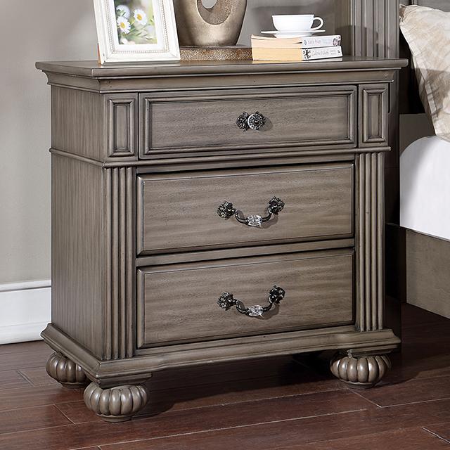 SYRACUSE Night Stand, Gray