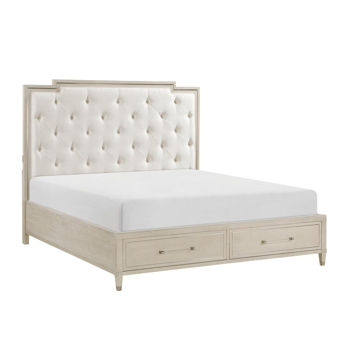 Genoa California King & Eastern King Platform Bed with Footboard Storage