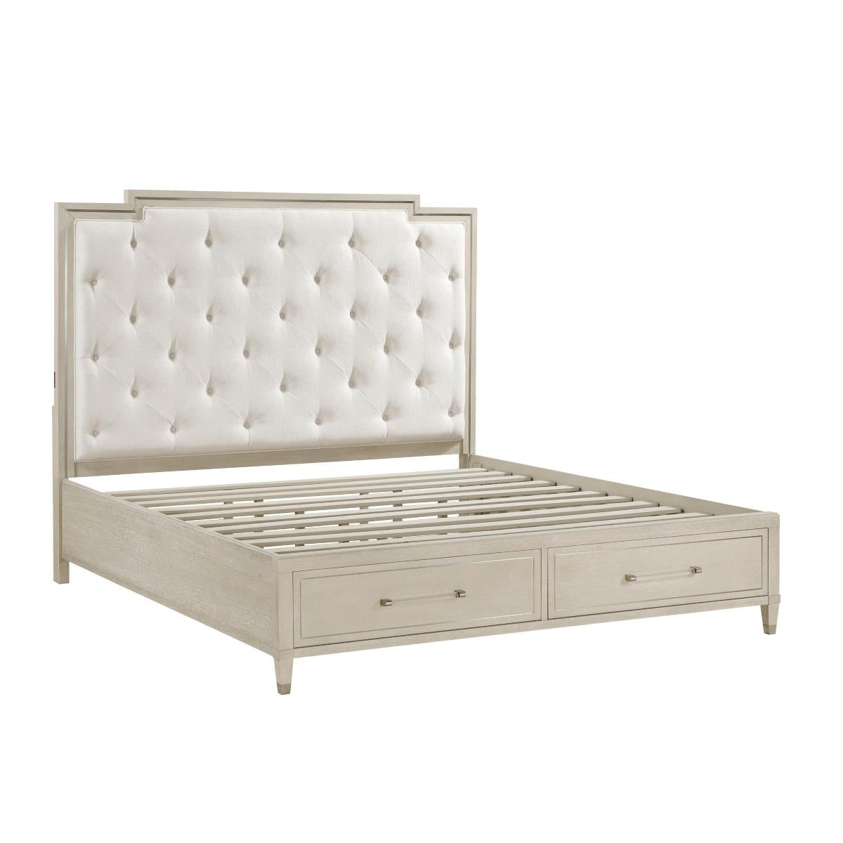 Genoa California King & Eastern King Platform Bed with Footboard Storage