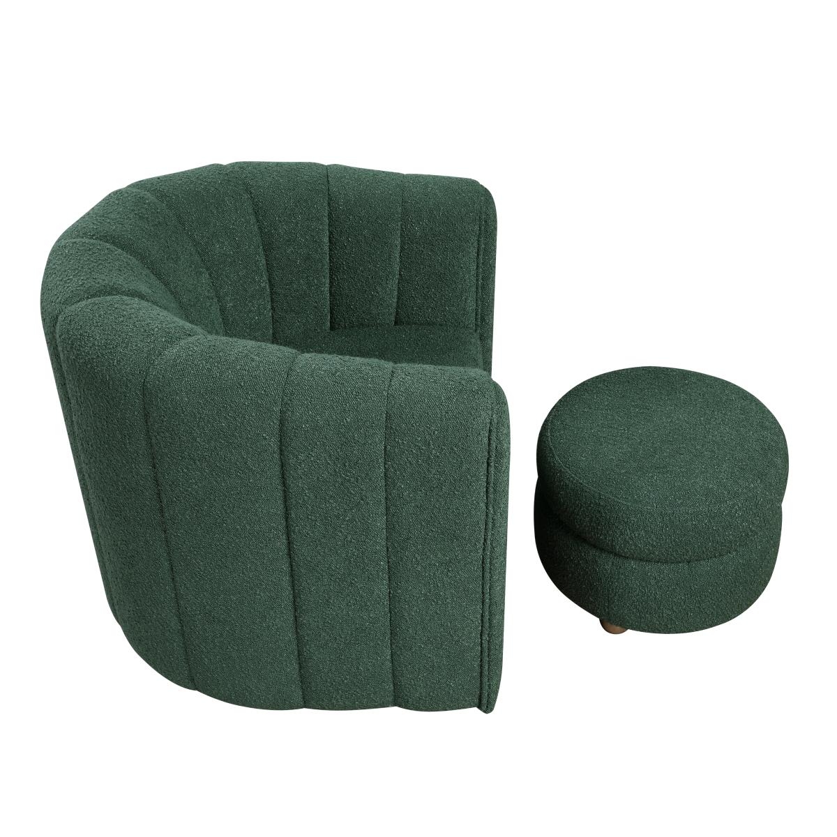 Delaney Swivel Chair Blue, Green, & White
