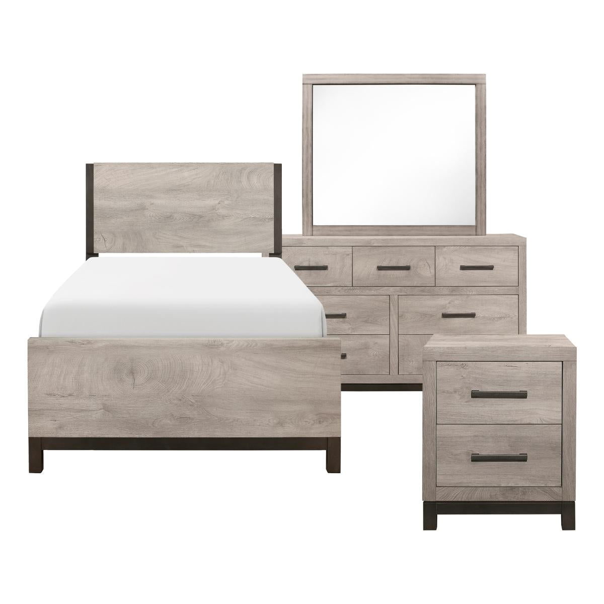 Zephyr Twin Bed Set Beige