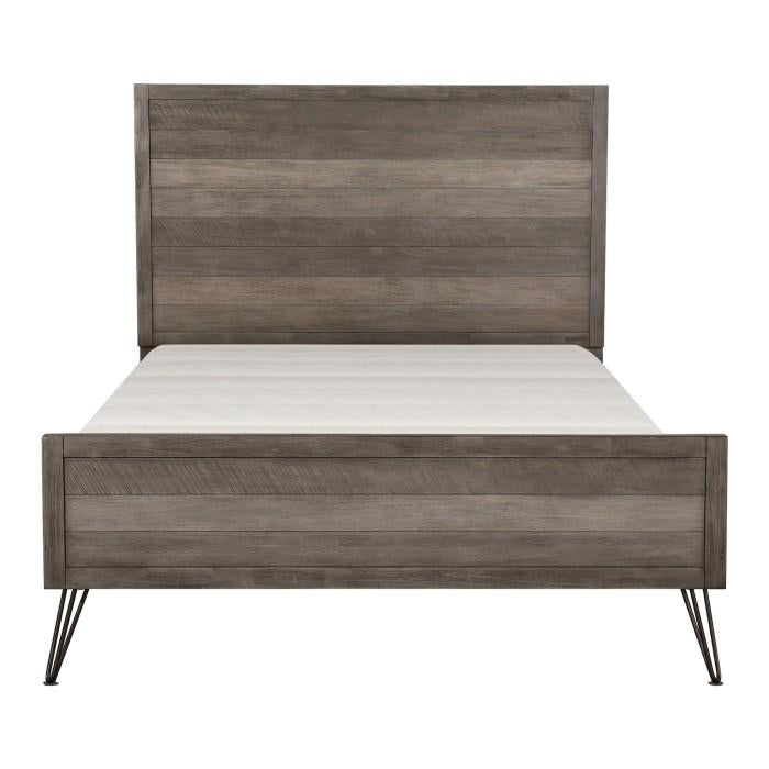Urbanite Queen Panel Bed in Tri-tone Gray 1604-1
