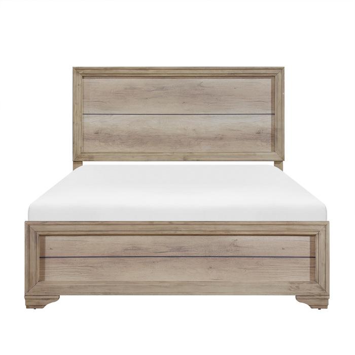 Lonan Queen Panel Bed in Natural 1955-1