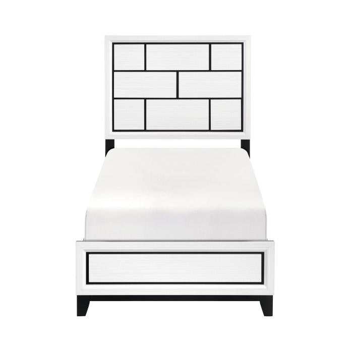 1645WHT-1-Youth (2) Twin Bed