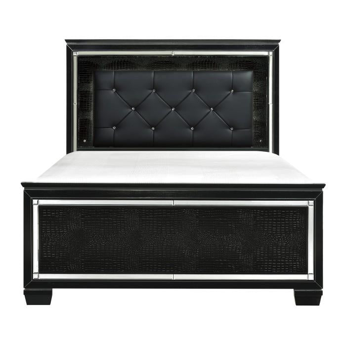 Allura King Panel Bed in Black 1916KBK-1EK