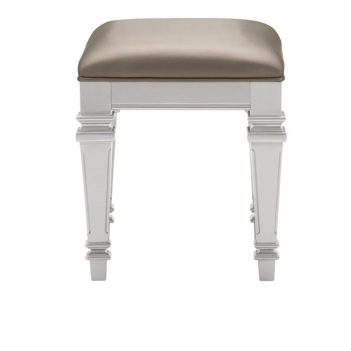 Avondale Vanity Stool in Silver 1646-14