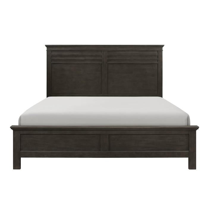 Blaire Farm King Panel Bed in Saddle Brown Wood 1675K-1EK