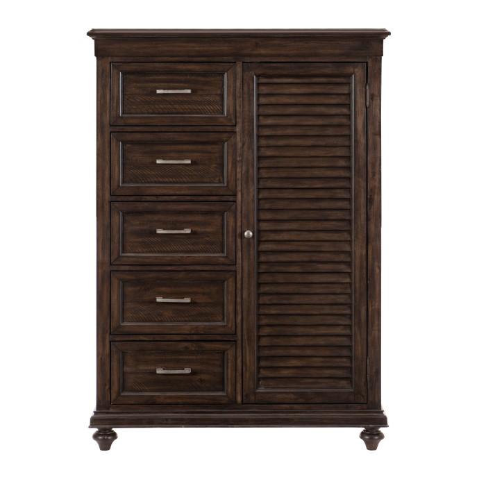 Cardona Queen Panel Bed in Driftwood Charcoal 1689-1