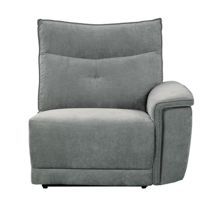 Tesoro Right Side Reclining Chair in Dark Gray 9509DG-RR