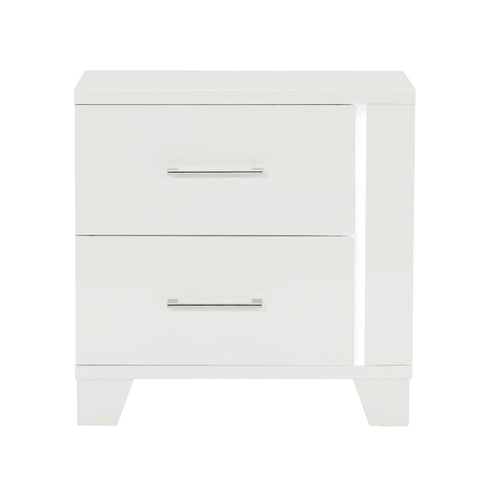 Kerren Nightstand in White 1678W-4