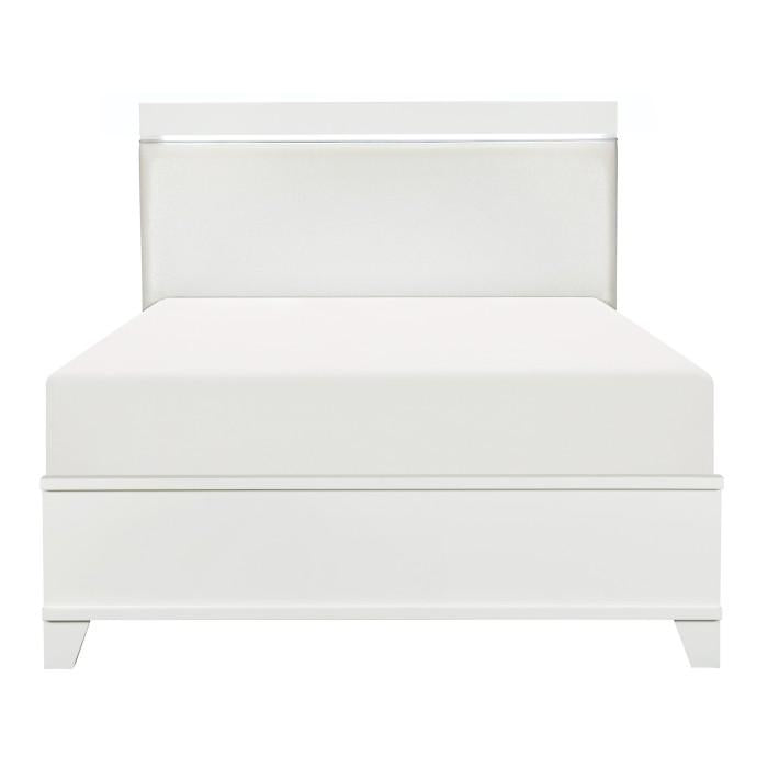 Kerren Full Platform Bed in White 1678WF-1