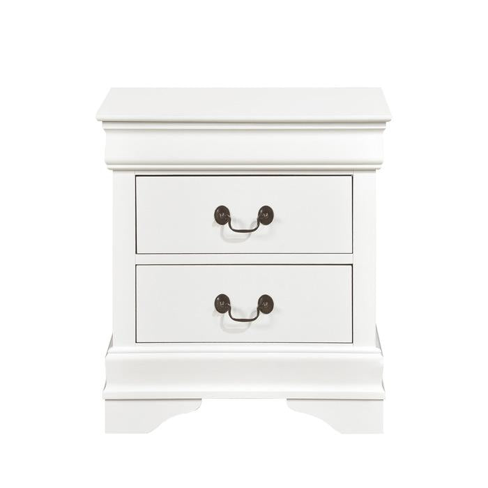 Mayville 2 Drawer Nightstand in White 2147W-4