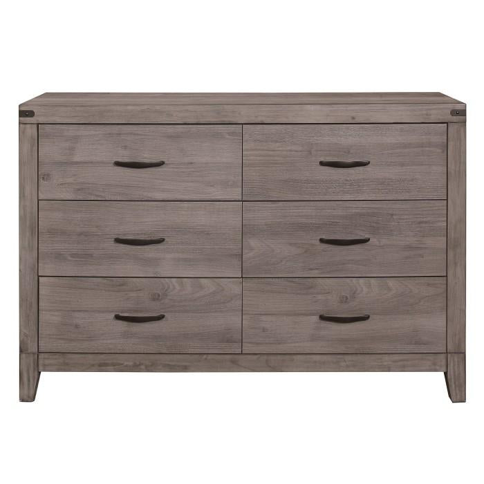 Woodrow 6 Drawer Dresser in Gray 2042-5