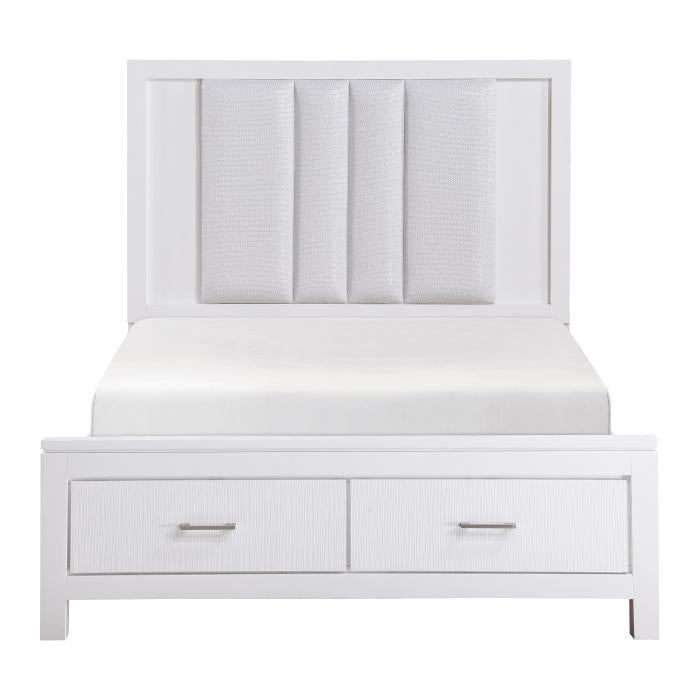 Prism (3) Eastern King Platform Bed with Footboard Storage