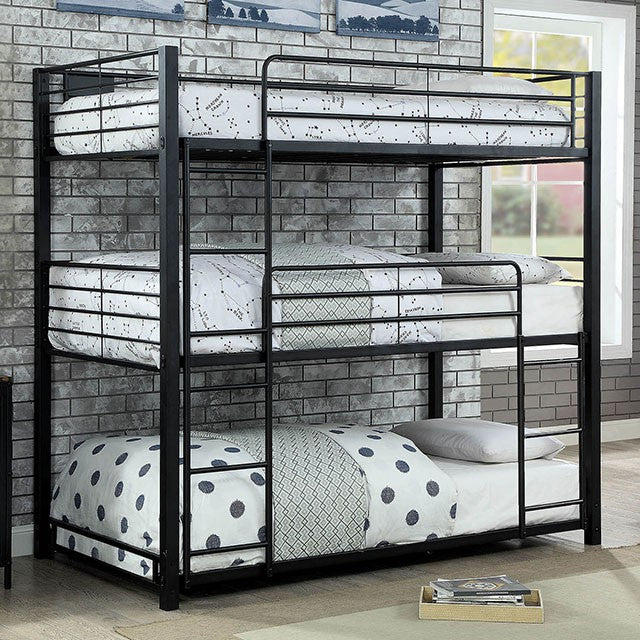 Olga I Antique Black Full/Full Bunk Bed