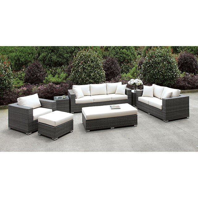 Somani 3 PC SET + 2 End TableS + Ottoman + BENCH