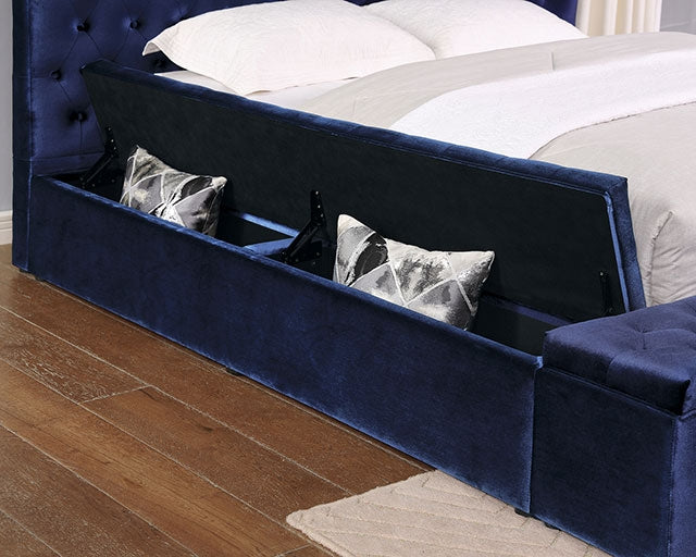 Davida Queen Bed Blue