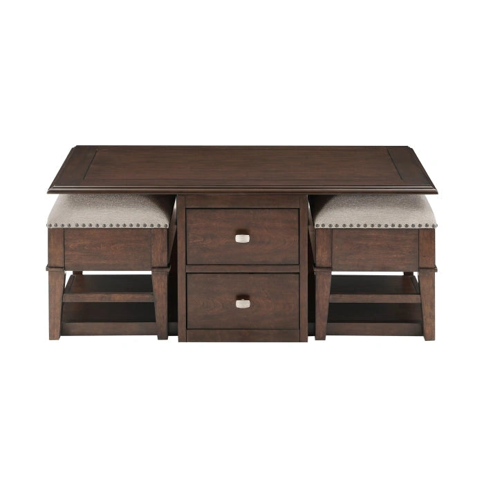 3500-30 - Cocktail Table with two Benches