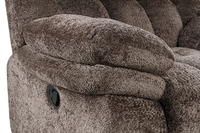 Hieronymus Manual Loveseat Brown