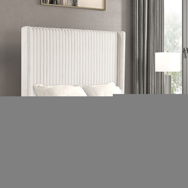 Cadwell E.King, Queen, & Full Bed White, Gray, & Black