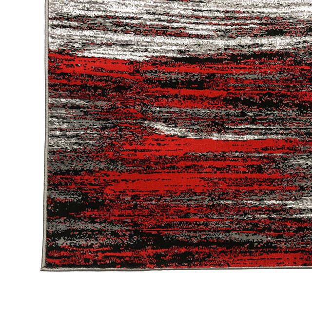 Sivas Area Rug Black and Red