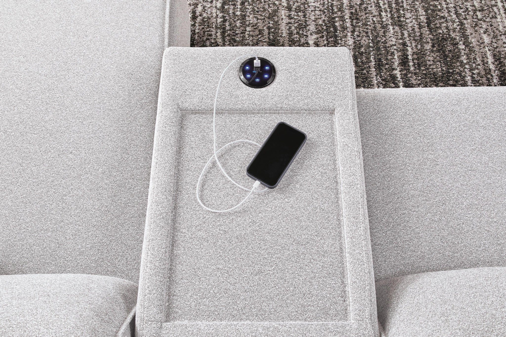 Modmax II Power Reclining Sectional with Chaise and Audio Console