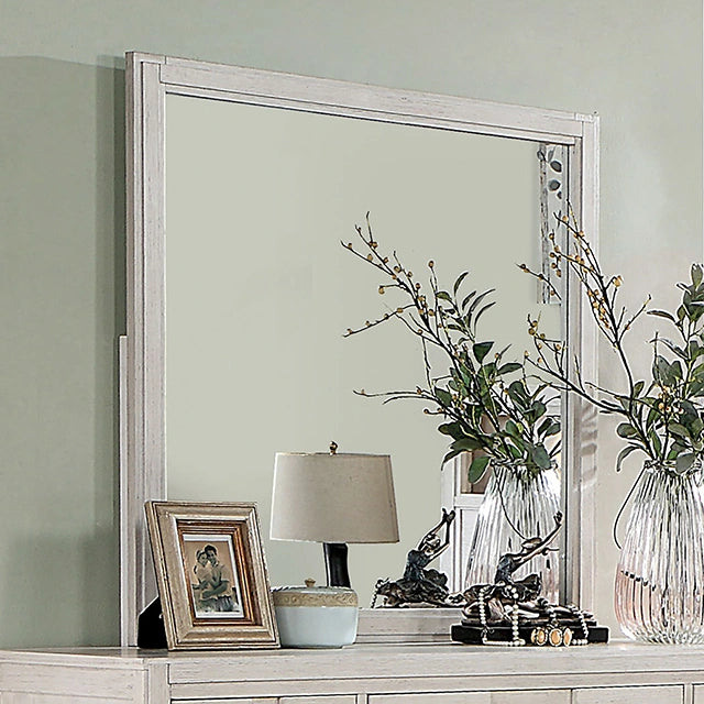 Berenice Mirror Espresso, Beige, & Brown
