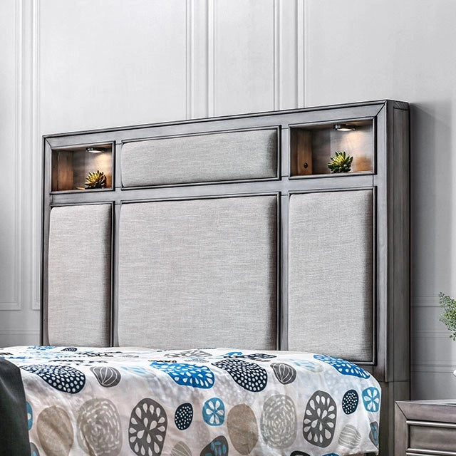 DAPHNE Gray Cal.King, E.King & Queen Bed