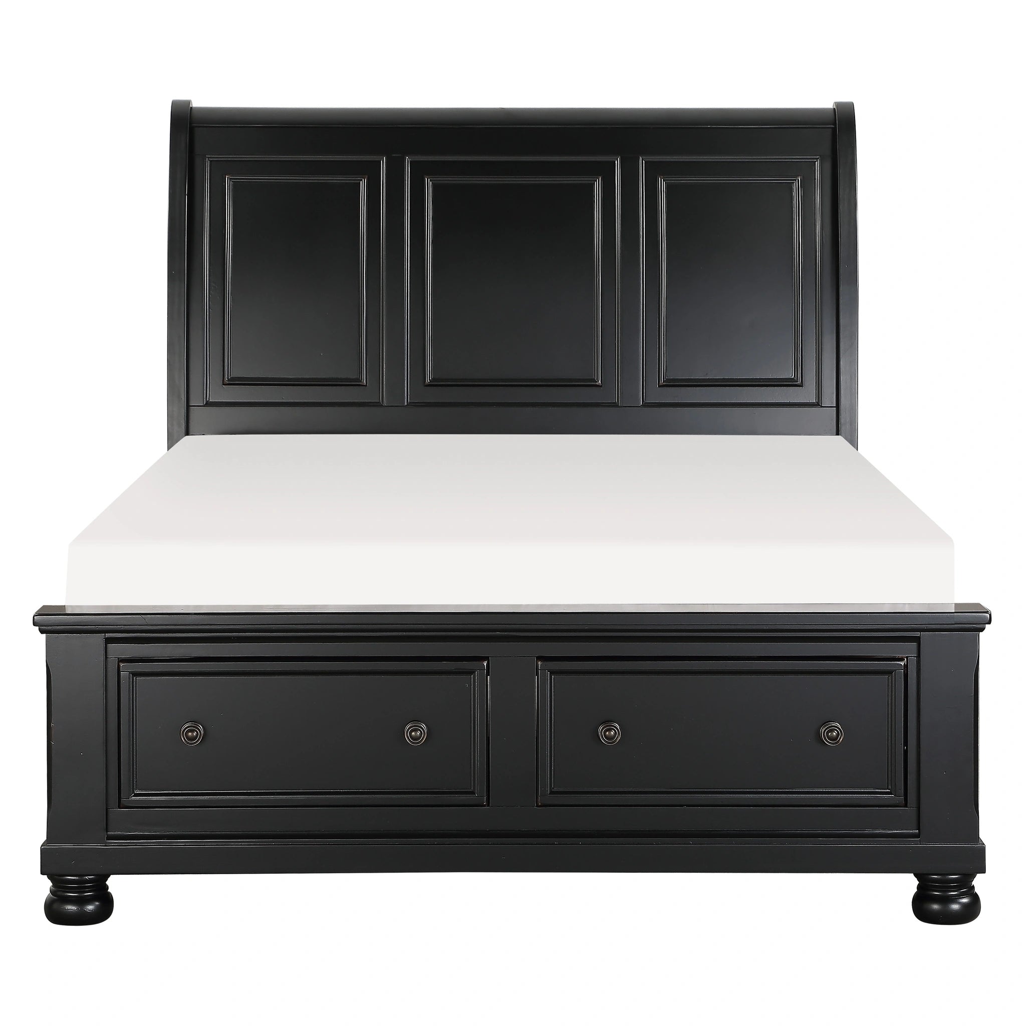 Laurelin-(3)Queen Sleigh Platform Bed with Footboard Storage image