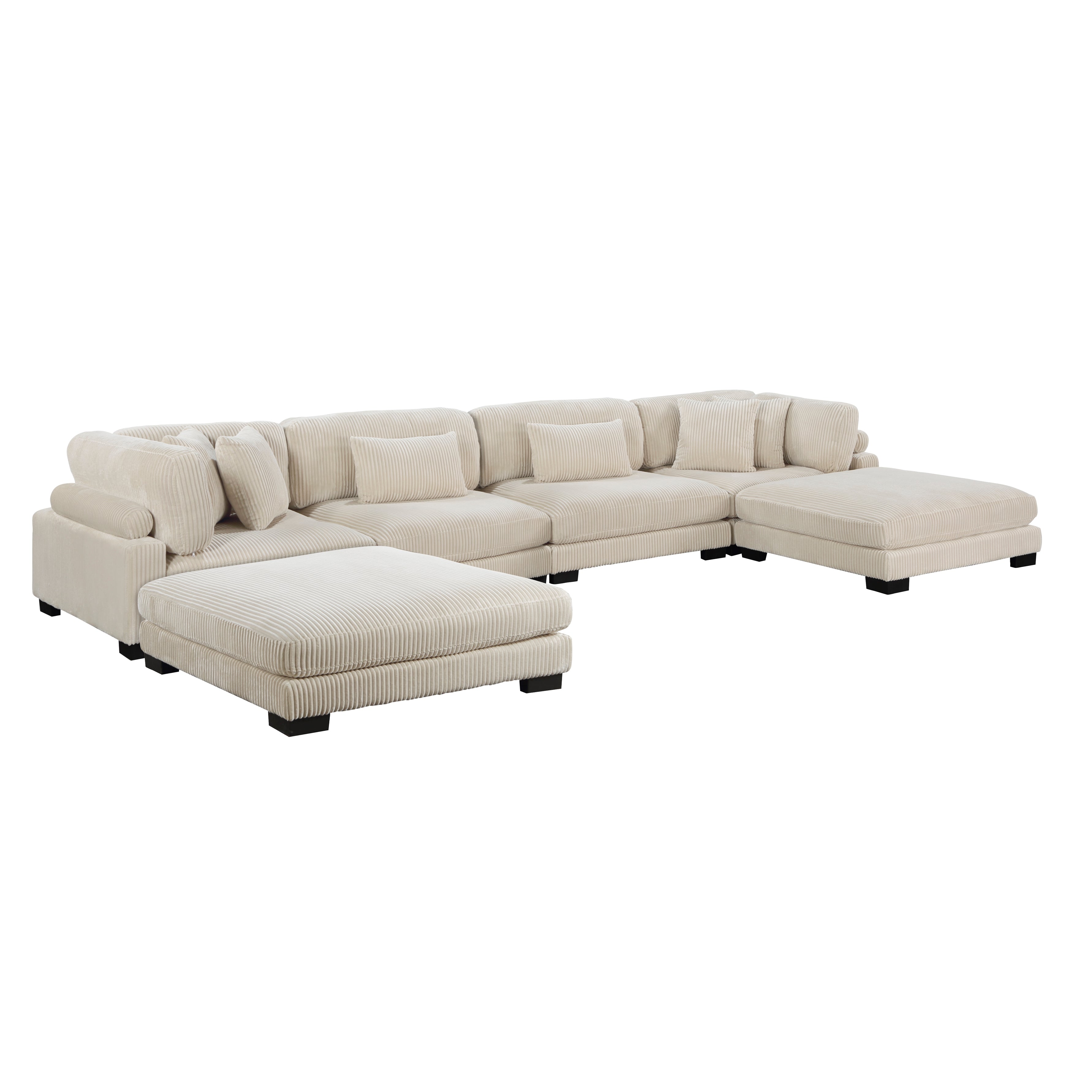 Traverse-(6)6-Piece Modular Sectional with Ottomans image