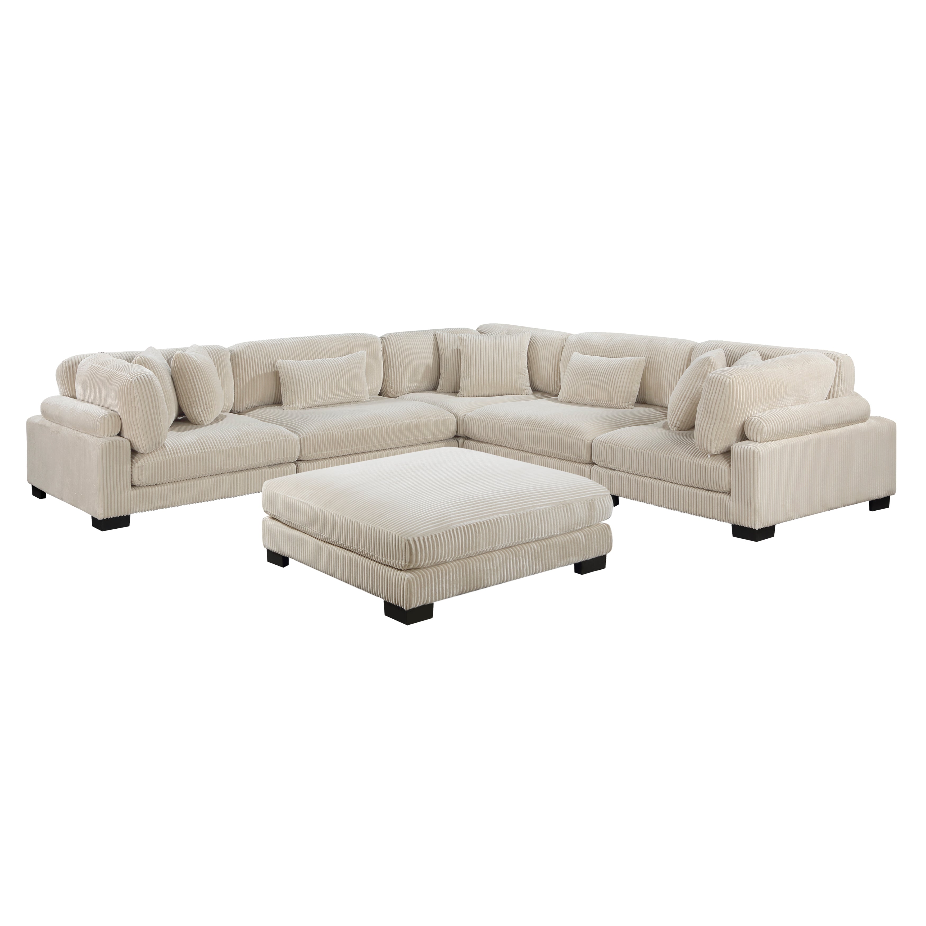 Traverse-(6)6-Piece Modular Sectional with Ottoman image