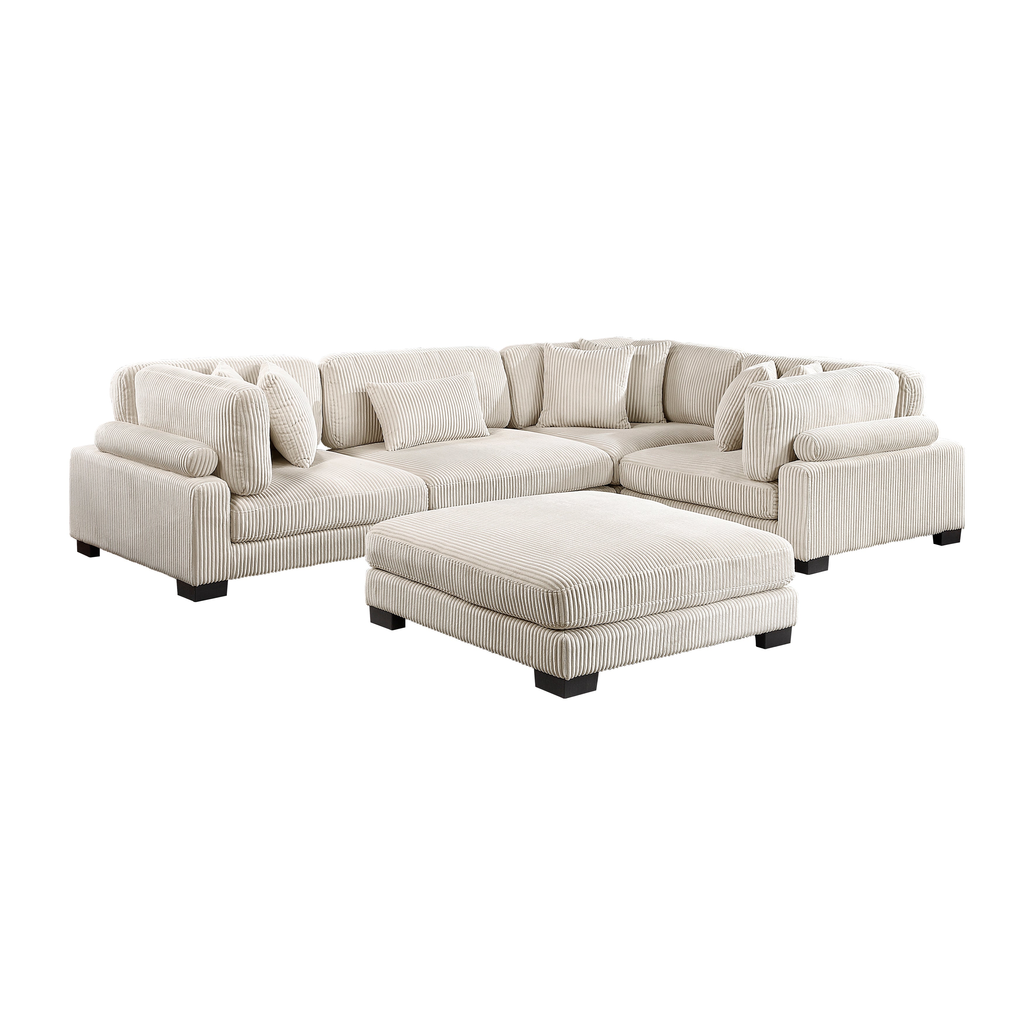 Traverse-(5)5-Piece Modular Sectional with Ottoman image