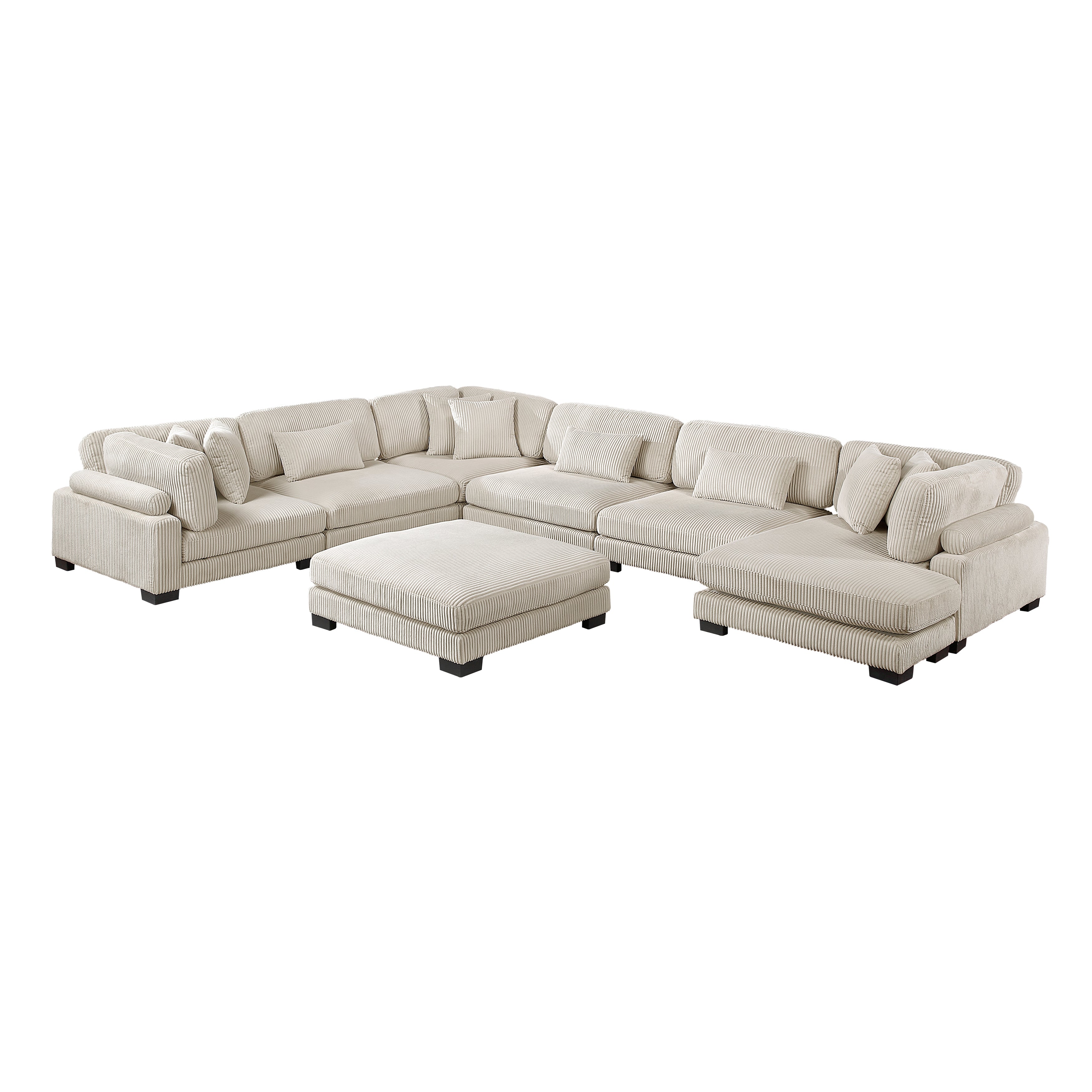 Traverse-(7)7-Piece Modular Sectional with Reversible Chaise and Ottoman image