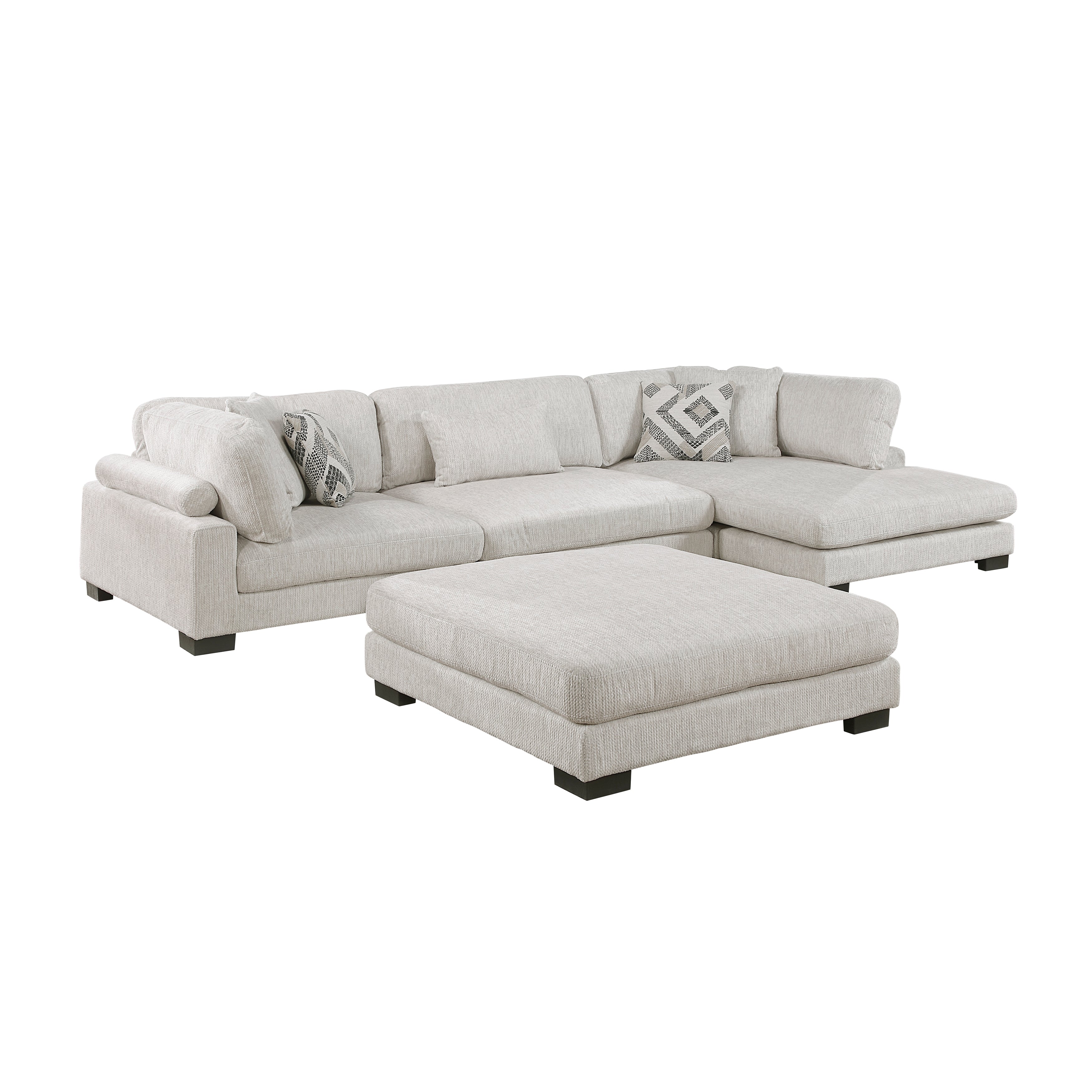 Tinley-(4)4-Piece Modular Sectional with Chaise and Ottoman image