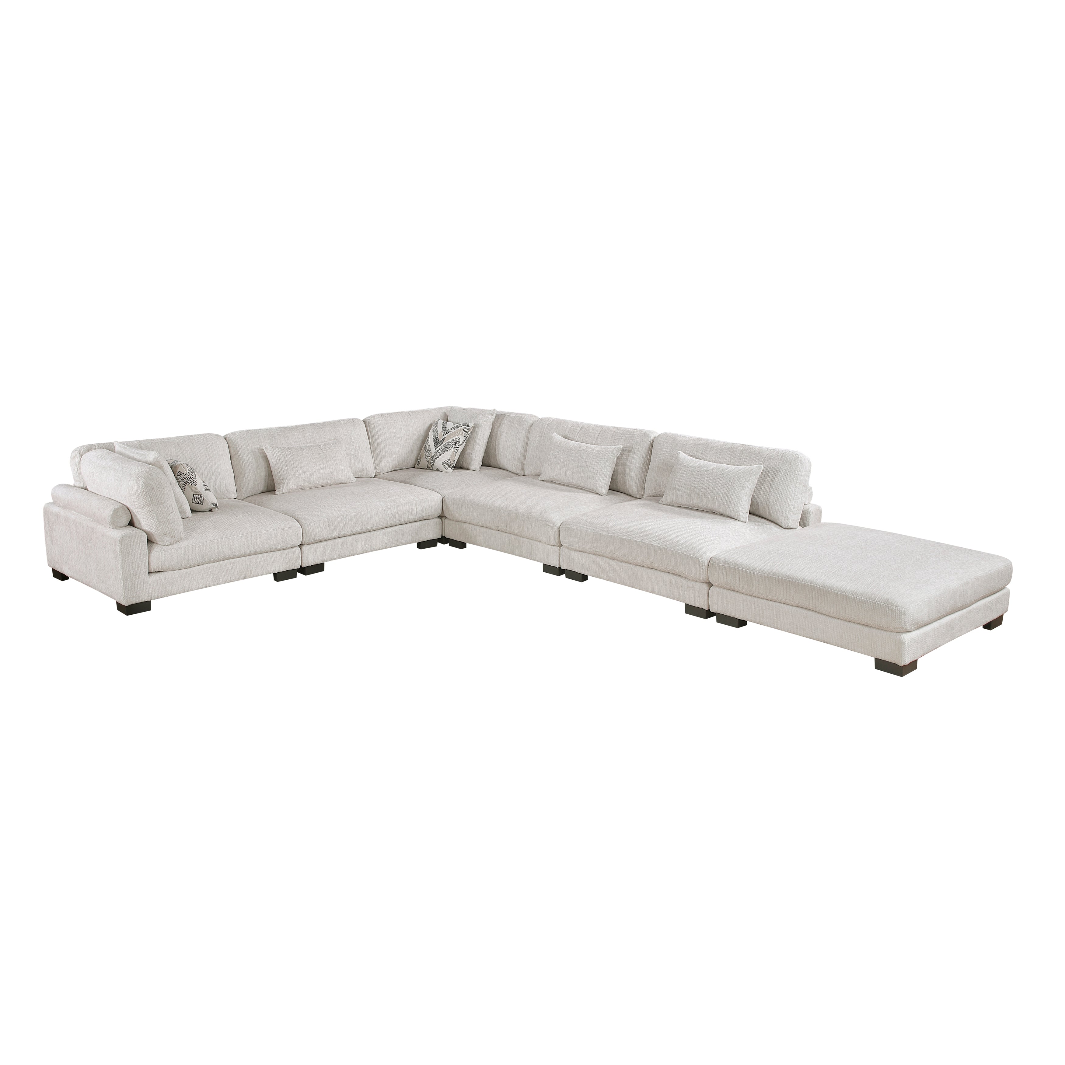 Tinley-(6)6-Piece Modular Sectional with Ottoman image