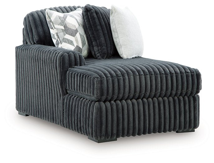 Midnight-Madness Double Chaise 3-Piece Sectional