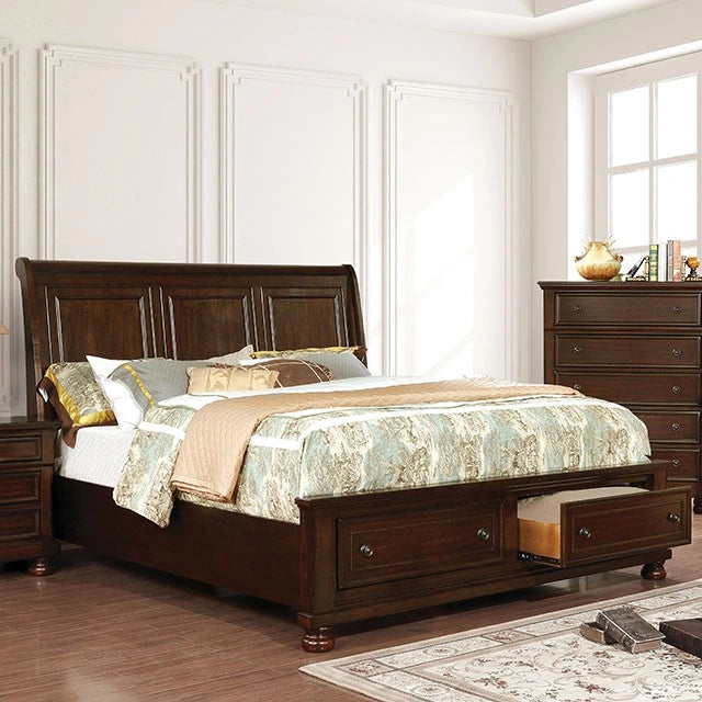Castor Brown Cherry Queen, E.King, & Cal.King Bed