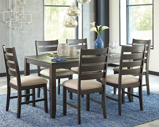 Rokane Dining Table and Chairs (Set of 7)