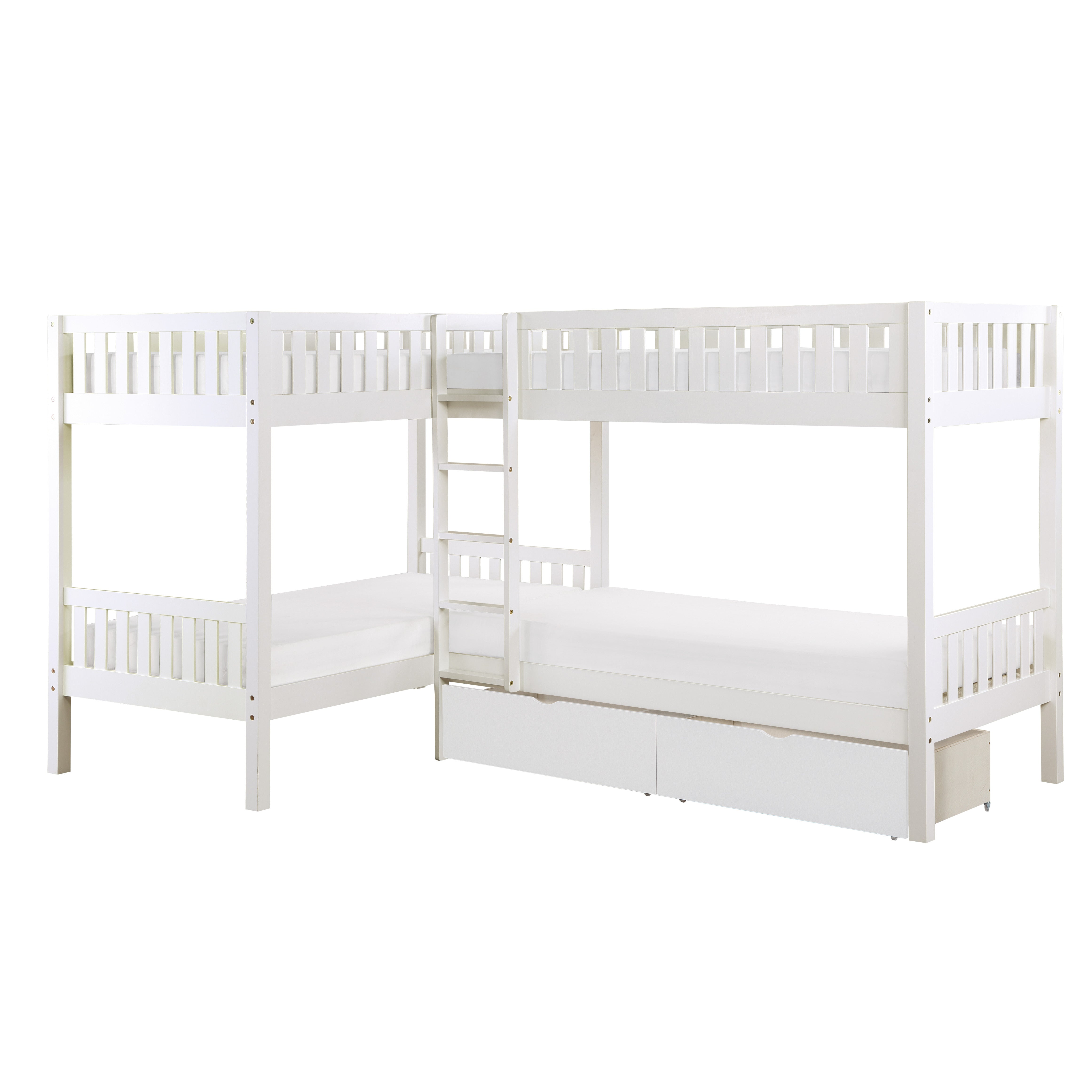 Galen-(4) Corner Bunk Bed with Storage Boxes image