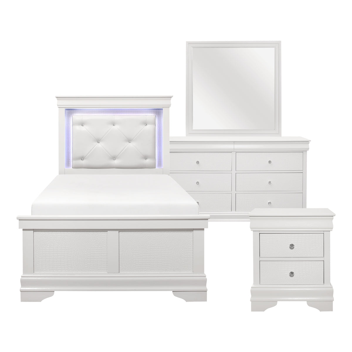 Lana 4 Piece Twin Bed Set