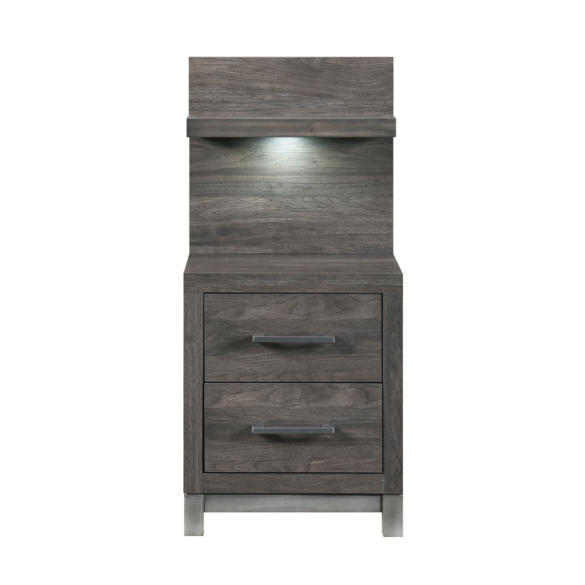 Zephyr Night Stand with Wall Panel