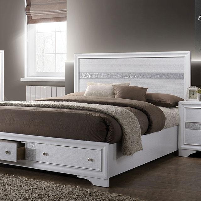 CHRISSY Full Bed, White