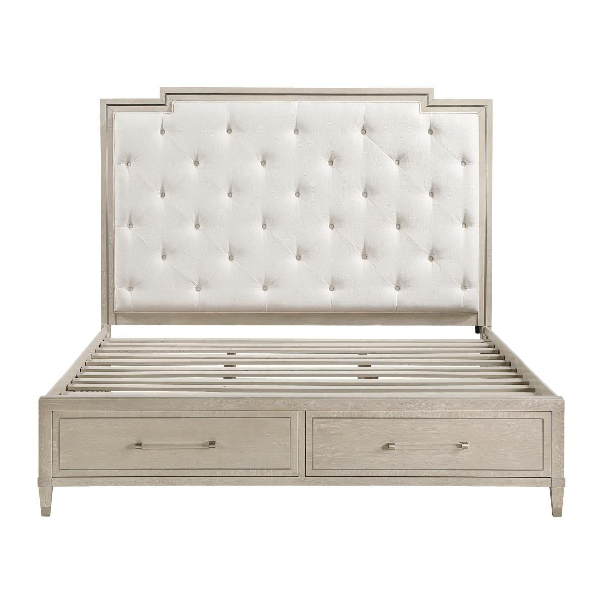 Genoa California King & Eastern King Platform Bed with Footboard Storage